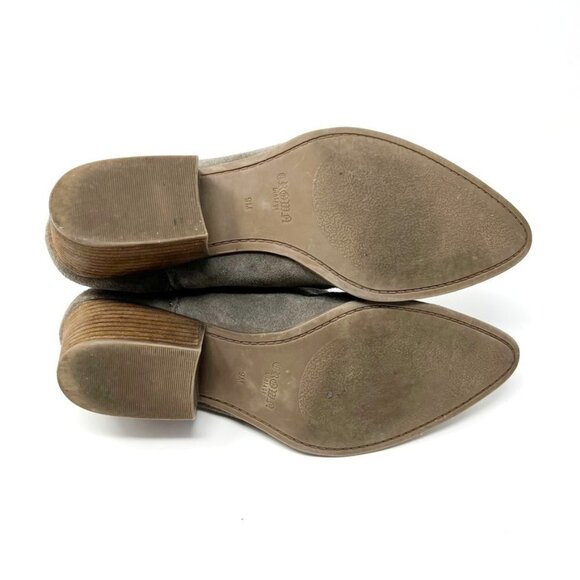 Crown Vintage Boots Womens 9 Grey Cvleio Suede Leather Upper Bootie Western Boho - Picture 11 of 16